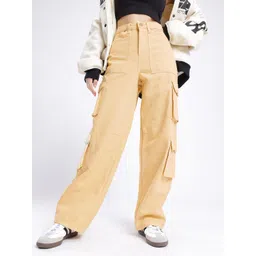 glitchez Women Utility Regular Fit Mid-Rise Jeans-picture-24