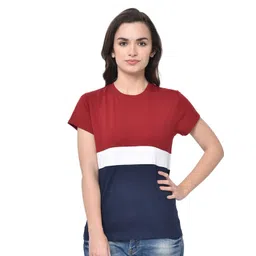 GLITO Colourblocked Relaxed Fit Cotton T-shirt-picture-18