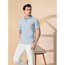 GLITO Men Striped Polo Collar Pockets T-shirt-picture-13