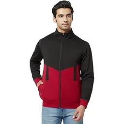Glito Mens Zip Up Polyester Full Sleeves High Neck Jackets | Winter Wear | Side Pockets | Regular Fit Jacket |Track Top For Travelling, Gym & Sports Wear | Lightweight & Stretchable Jackets for Men-picture-11