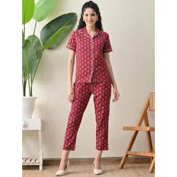 GLITO Printed Pure Cotton Shirt With Trousers Co-Ords-picture-16