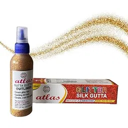 Glitter Silk Gutta | Permanent Sparkling 3D Effect | First in India for Fabric Art-image-25