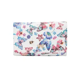 glo by globus Globus Women White Butterfly Print Vegan Leather Pouch Sling Bag-picture-23