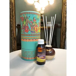 GLOBAL AROMA Brown & Blue Himalayan Tea Lemon Reed Aroma Oil Diffuser Set - 100 ml-image-48