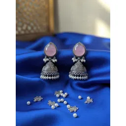 Global Ecom Teardrop Shaped Jhumkas Earrings-picture-25