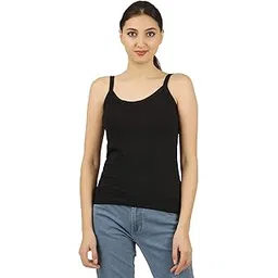 global laurent Cotton Hosiery Ladies Camisole with U Back Shape Slip Spaghetti Top Innerwear for Girls and Women (Multi Color; Free Size: Size best fit 30 – 36 Inches Chest)-picture-16
