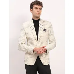 Global Republic Abstract Printed Single Breasted Blazer-picture-41