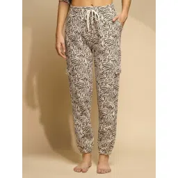 Global Republic Beige & Green Lounge Pants-picture-14