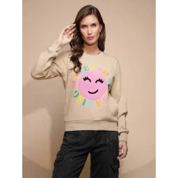 Global Republic Beige Printed Pullover-picture-22