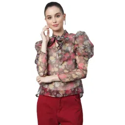 Global Republic Black Floral Print Top-picture-26