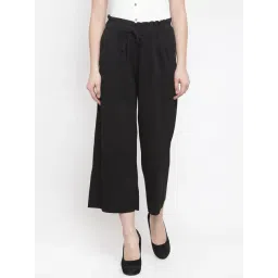 Global Republic Black Regular Fit Drawstring Crop Pants-picture-32