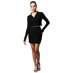 Global Republic Black Top Skirt Set-picture-30