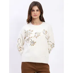 Global Republic Floral Sequinned Pullover-picture-32