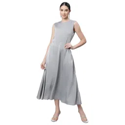 Global Republic Grey Regular Fit Midi Dress-picture-34