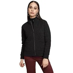 global republic Hosiery Regular Fit Turtle Neck Full Sleeves Sweatshirt for Women-picture-40