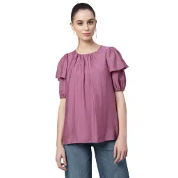 Global Republic Mauve Regular Fit Top-picture-15