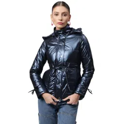 Global Republic Navy Detachable Hood Puffer Jacket-picture-23