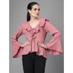 Global Republic Pink Embroidered Top-picture-10