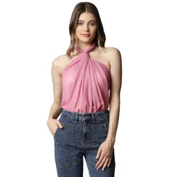 Global Republic Pink Silk Embroidered Stole-picture-22