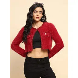 Global Republic Round Neck Open Front Shrug-picture-39