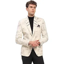 global republic Terrine Blend Abstract Print Notch Lapel Neck Blazer Coat for Men (BY2505)-picture-25