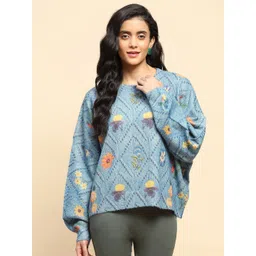 Global Republic Women Floral Printed Pullover-picture-24