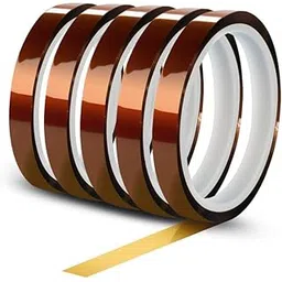 Global Statclean Systems 2 Pcs Polyamide Heat Resistant High Temperature Kapton Tape - W = 10 mm, L = 33 Meters-image-2