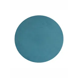 GLOBALLY INDIAN Blue & Brown Wooden Round Puff Ottoman-image-26