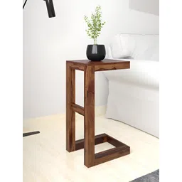 GLOBALLY INDIAN Brown Wooden Rectangle BedsideTable-picture-15