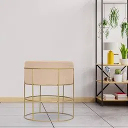 globally indian Calliope Solid Wood Ottoman-picture-15