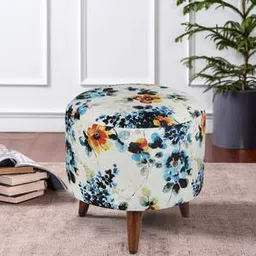 globally indian Evangeline Solid Wood Ottoman-picture-16