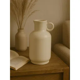 GLOBALLY INDIAN Halo Neck Cream-Coloured Minimalist Vase-picture-12