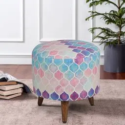 globally indian Ophelia Solid Wood Ottoman-picture-12