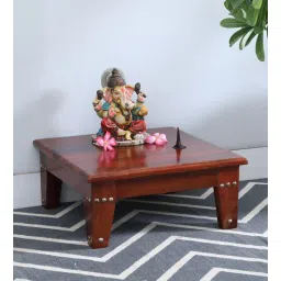Sheesham Wood Pooja Chowkie In Brown By Globally Indian-picture-18
