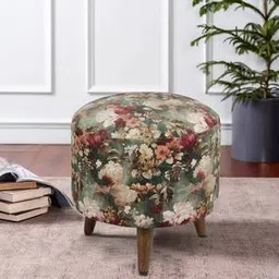 Willow Solid Wood Ottoman-image-2