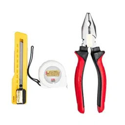 Globus 313 8 inch Steel Combination Plier, 18mm Snap off Cutter with 3m Measurement Tape Combo, GL-8CP-SNAP-ITAPE-picture-16