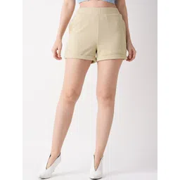 Globus Beige Women Mid-Rise Shorts-picture-14