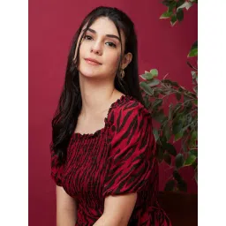 Globus Black & Red Printed Fit & Flare Dress-picture-32