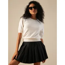 Globus Black Cotton Solid Sweaters-picture-31