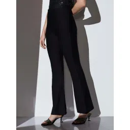 Globus Black Flared Fit Trousers image 3