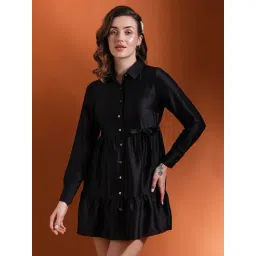 Globus Black Shirt Dress-picture-10