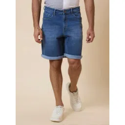 Globus Blue Regular Fit Denim Shorts-picture-19