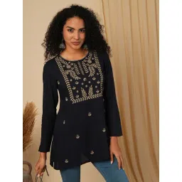 Globus Blue Regular fit Embroidery Tunic-picture-39
