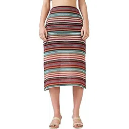 globus Cotton Blend A-Line Skirt-picture-40