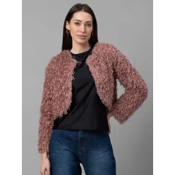 Globus Dusty Pink Self Design Jacket-picture-28