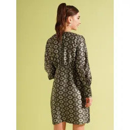 Globus Green Printed Wrap Dress image 2