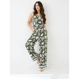 Globus Green Regular Fit Printed Jumpsuit-picture-40