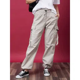 Globus Grey Regular Fit Mid Rise Cargo Pants-picture-41