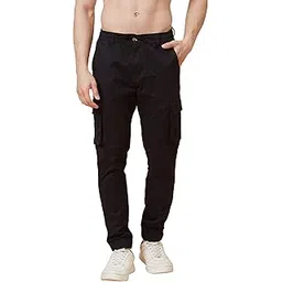 globus Men Charamel Solid Cotton Casual Slim Fit Chinos-picture-48