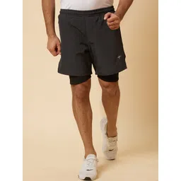Globus Men Grey Mid-Rise Above Knee Length Running Pure Cotton Sports Shorts-image-19